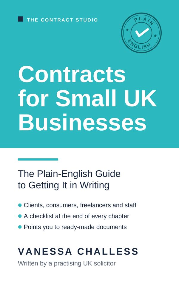 Cover of Contracts for Small UK Businesses by Vanessa Challess