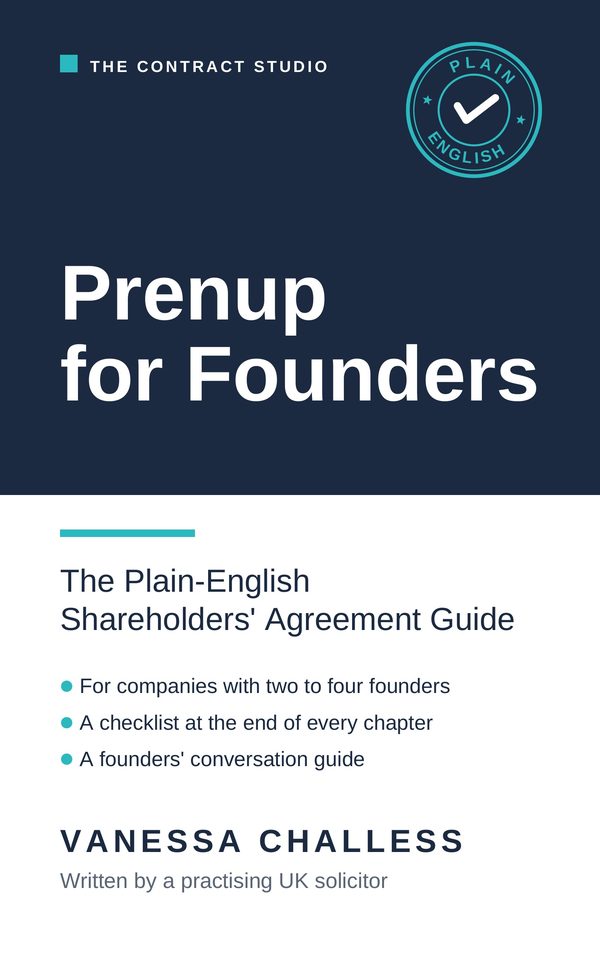 Cover of Prenup for Founders by Vanessa Challess